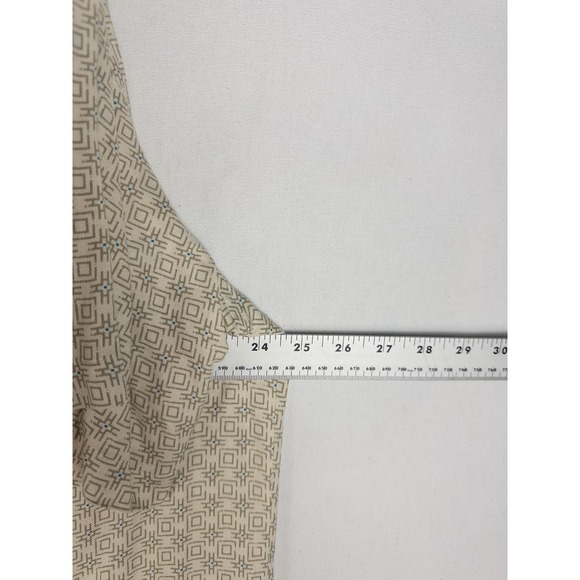 Vintage Silk Circa 1969 Shirt Mens 2XL Geometric Silk Blend Button Up Coastal - Picture 6 of 6